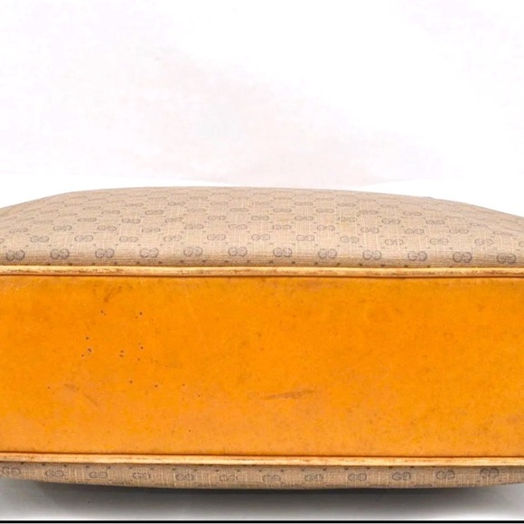 GUCCI Micro GG Vintage PVC Leather Shoulder Hand Tote Bag Brown​​​ - Picture 3 of 16